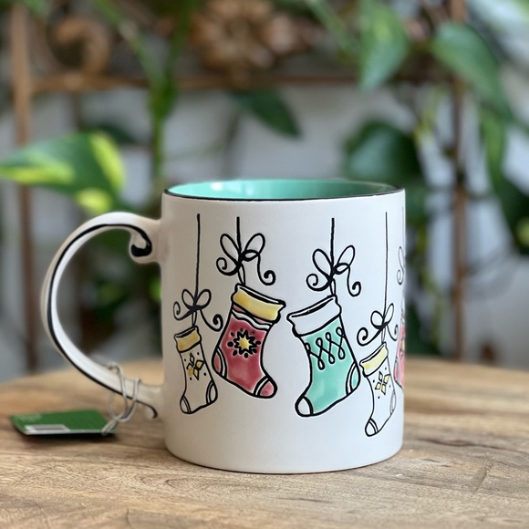 Christmas Stocking Holiday Joy Large Mug - Picture 3 of 5